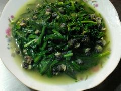 韭菜炒螺丝肉-小六农家乐(崇明西沙湿地店)
