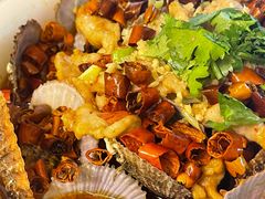 水煮肉海鲜大咖-京秀缘蒸汽海鲜农家菜大馅蒸饺
