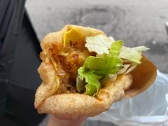 -小红车炸蛋葱油饼