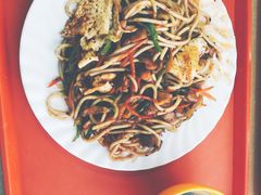 炒鸡炒鸡好吃的一食堂铁板鸡面-东华大学(松江校区)