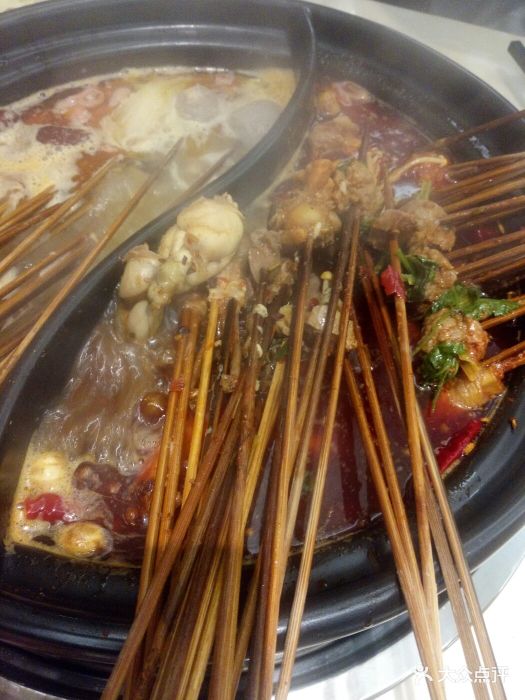 成都五味缘小郡肝串串火锅(湖滨商业街)串串图片 - 第1张