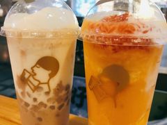 芋泥波波牛乳-喜茶(中山利和新地店)