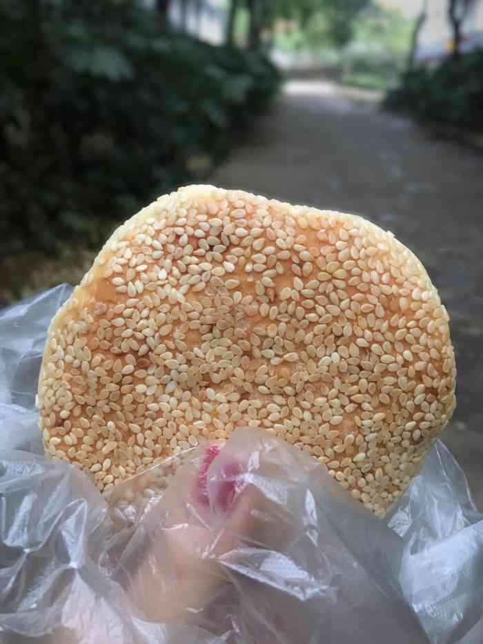 张港传统火烧粑-"火烧粑3元一个,糖饼子1.5元一个.买的.