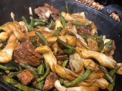 排骨豆角卷子-华盛园卷子王农家菜水库鱼