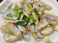 姜葱炒蛏子-红灯笼龙凤饭店(宁波老字号店)