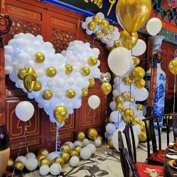-宝宝百日宴周岁生日派对气球布置策划