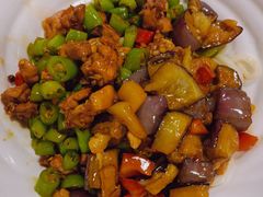 茄子肉丁小公鸡双拼拌面-文三里屯面馆(三里屯店)