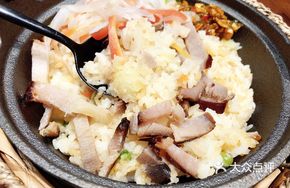 Copper Pot Rice with Preserved Pork