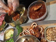-草家酱蟹炭火烤肉店(珲春南路一店)