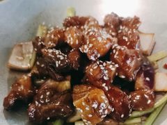 蒜香蜜汁排骨-绿茶餐厅(天津天河城店)