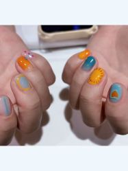 -孔雀手美甲美睫护理