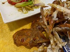 葱姜炒花蟹-得记得潮州海鲜砂锅粥(宝业路店)