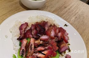 Honey-glazed Spare Ribs with Barbecue Pork Rice