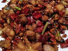 辣子炒鸡-渔家灯火(明湖店)