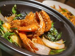 九层塔三杯焗大明虾-宴南庭·闽味私房菜