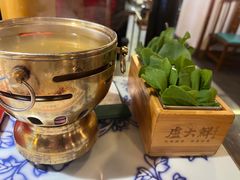 生烫鸡毛菜-卢大鲜鱼头捞饭(美利广场店)