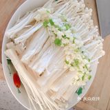 蒜蓉金针菇 刚学到的美味素食，好吃