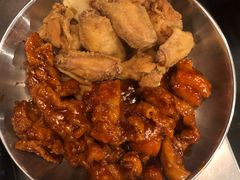 韩式辣子鸡原味鸡双拼-MI WU FACTORY米屋美食工厂餐厅(绿地店)