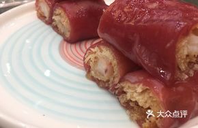 Minced Meat Red Rice Noodle Roll