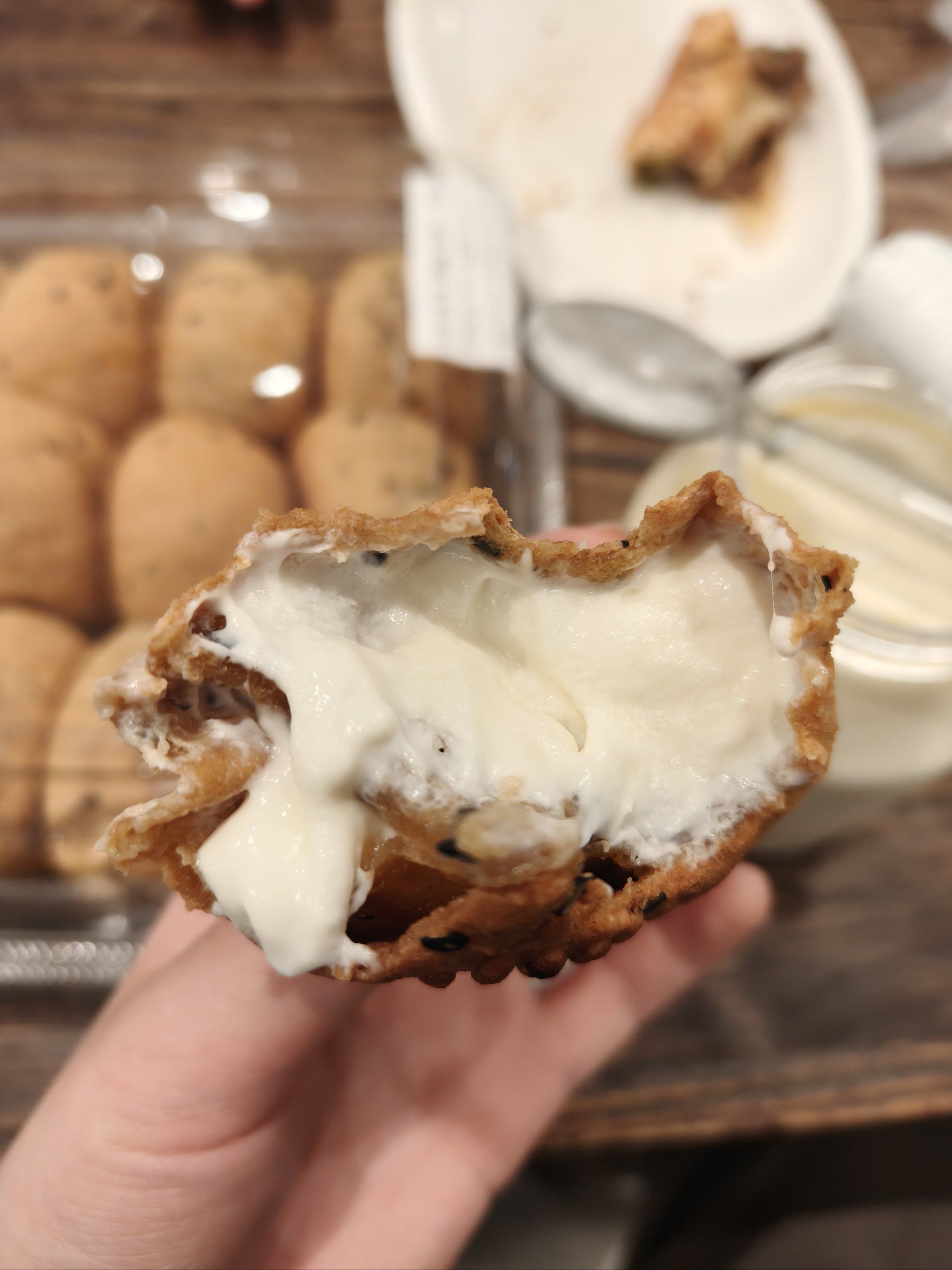 嚯嚯嚯自制低脂爆浆麻薯