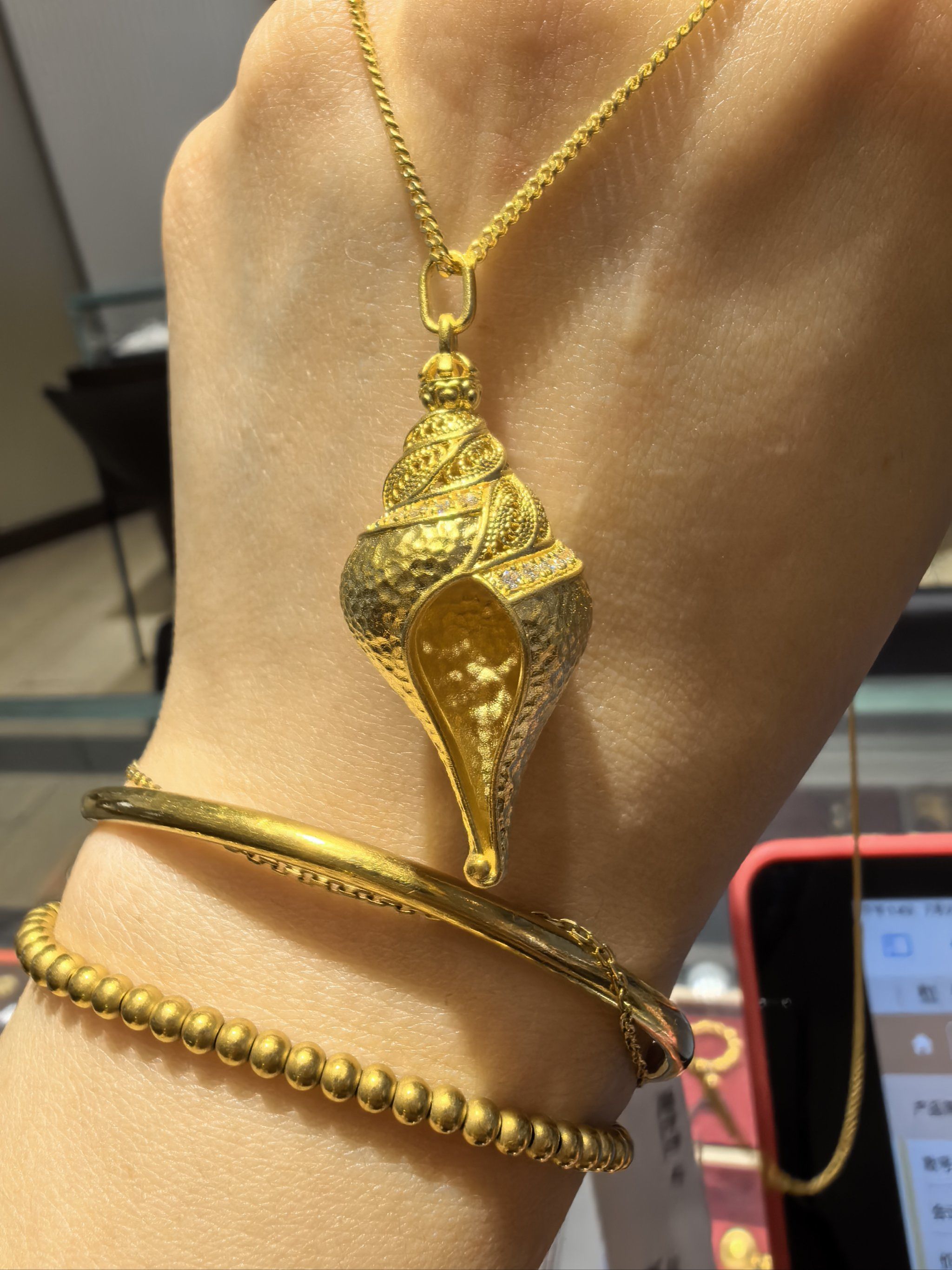 周生生文化祝福系列足金项链