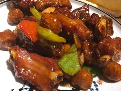 -东来菜馆•手抓海鲜家常菜•海鲜锅贴(鸽子窝店)