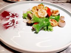 羊肚菌芥花炒澳带-紫圆 · 雅宴高级餐厅(杭州东站店)