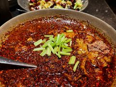 水煮黑猪肉片-华豫川酒家(大卫城店)