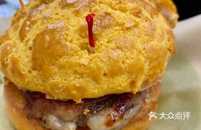 Chicken Cutlet Cheese Egg Pineapple Bun