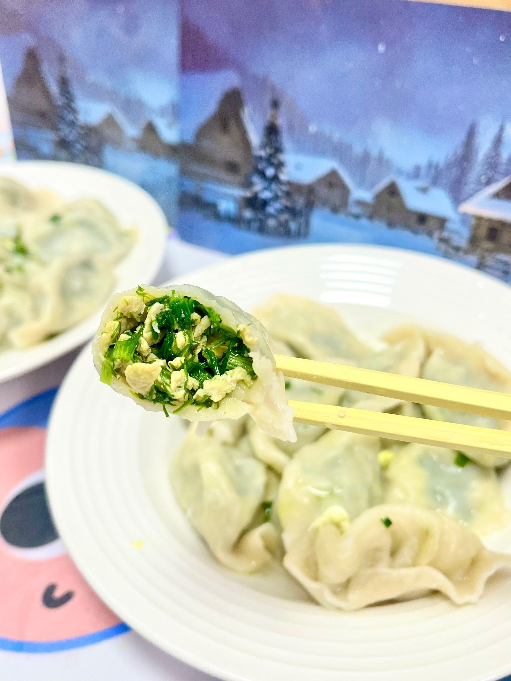 茴香鸡蛋和韭菜鸡蛋是最好吃的饺子陷