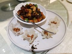 核桃仁杏鲍菇牛肉粒-悦湖公馆
