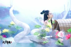 白蛇-九月鹰飞汉服摄影工作室