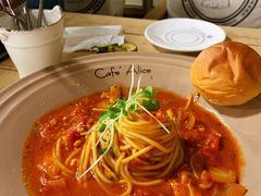 西红柿辣鸡意大利面-Cafe Alice咖啡爱丽丝(奥城店)