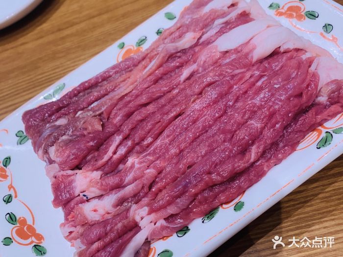 老門框爆肚涮肉(五棵松清真藍港店)手切鮮羊肉圖片