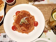 鲜番茄肉酱烩意粉-杯子红牛排(创意产业园店)