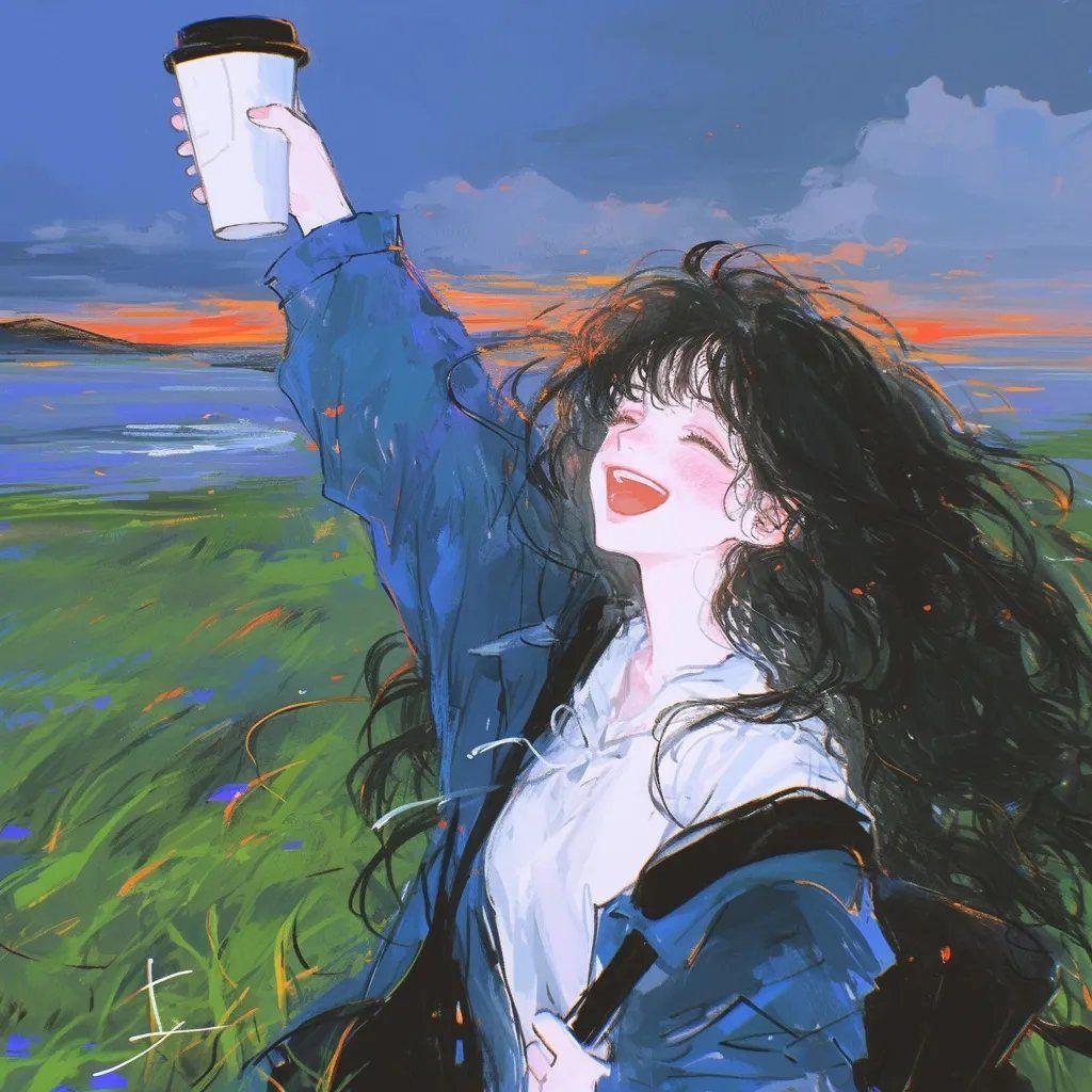 动漫头像,潇洒自在