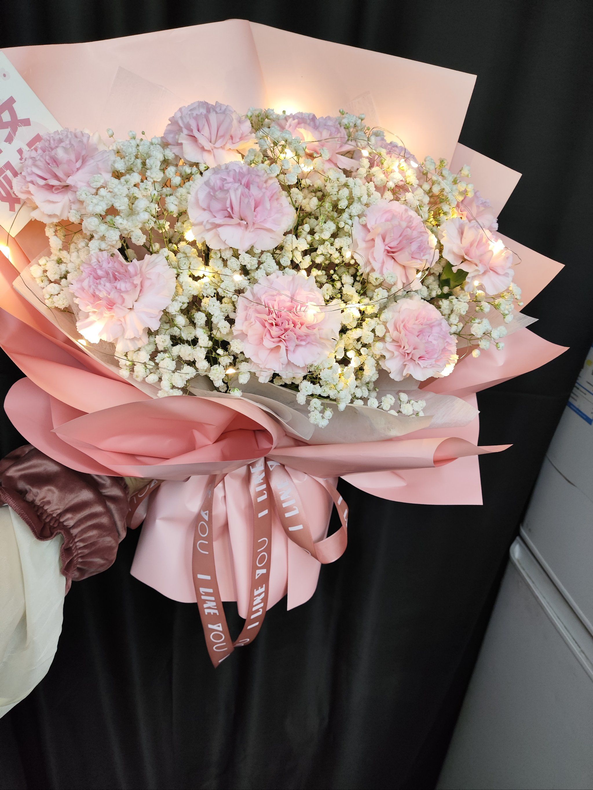客订花束实拍图)