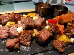 田园澳洲骰子牛肉-蜜桃花开·中西融合菜E&W(南长街店)