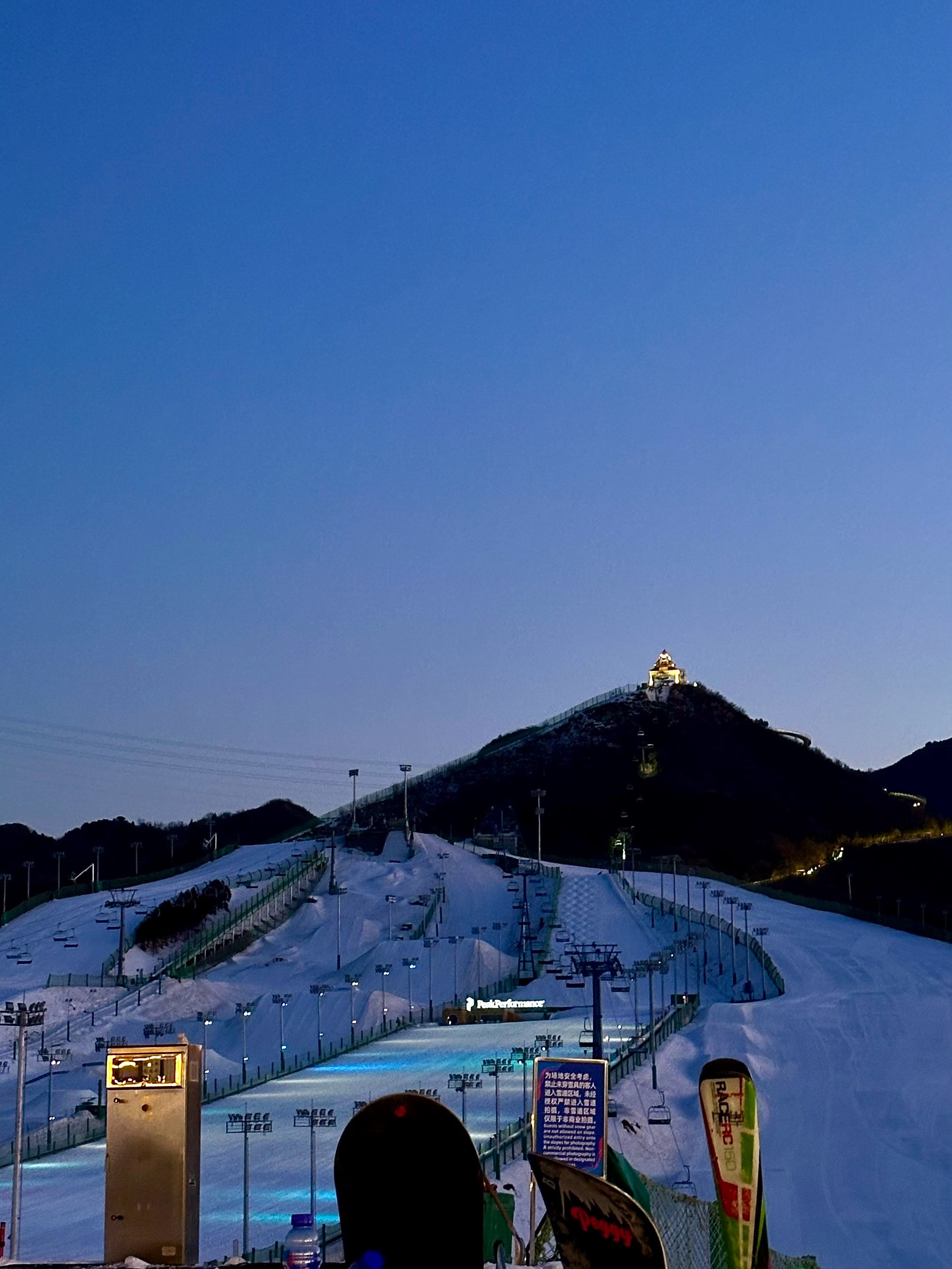 南山滑雪场平面图图片