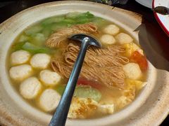 丝瓜鱼丸炖馓子-永安鱼庄·镇江菜(东吴路店)