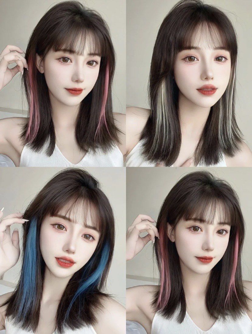 水母头可以有多好看 二次元刘海 挑染假发