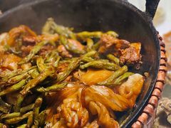 排骨豆角卷子-华盛园卷子王农家菜水库鱼