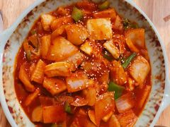 泡菜炒鱿鱼-쌍화점 霜花店·朝鲜族料理(徐家汇店)