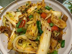 干锅娃娃菜-川府宴语烤鱼川菜家常菜(梨园店)