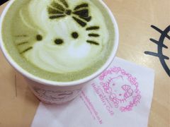 绿茶拿铁-Hello Kitty Cafe(弘大店)