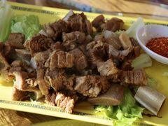 手抓牛肉-四姑娘山阿巴郎·藏式花园餐厅