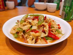 火腿炒农家豆腐皮-辣公子·千岛湖私房菜(滨江店)