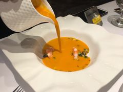 经典蔬菜浓汤配新鲜藜麦大虾-王品台塑牛排(成都万象城店)