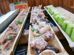 -胡须哥网红竹筒菜