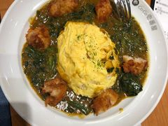 炸鸡块咖喱蛋包饭加青菜-CoCo壱番屋(久光百货店)